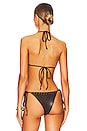 view 3 of 4 Tia Leather Bikini Top in Cocoa