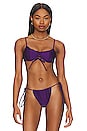 view 1 of 4 Lucia Shine Bikini Top in Candied Violet