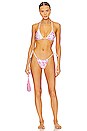 view 4 of 4 x Sydney Sweeney Nick Shine Bikini Top in Angel Kisses