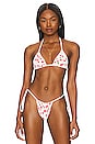 view 1 of 4 x Sydney Sweeney Nick Bikini Top in Cherry Bomb