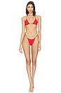 view 4 of 4 x Pamela Anderson Zeus Bikini Bottom in Anderson Red