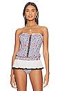 view 1 of 4 X Guizio Solstice Bustier Top in Rose Gingham