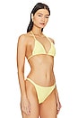 view 2 of 5 Chloe Crochet Triangle Top in Honey Butter