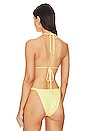 view 3 of 5 Chloe Crochet Triangle Top in Honey Butter