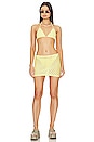 view 4 of 5 Chloe Crochet Triangle Top in Honey Butter