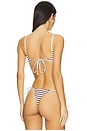 view 3 of 4 Cola Bikini Top in Brown Sugar Stripe