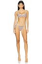 view 4 of 4 Tia Bikini Bottom in Brown Sugar Stripe