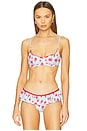 view 1 of 4 Cola Bikini Top in Rosewater Print