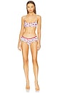 view 4 of 4 Cola Bikini Top in Rosewater Print