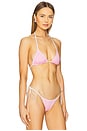view 2 of 4 Nick Bikini Top in Pink Polka Dot Print