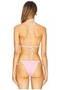 view 3 of 4 Nick Bikini Top in Pink Polka Dot Print