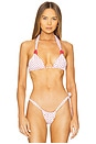 view 2 of 6 TOP BIKINI KEALY in Red Polka Dot Print