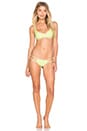 view 4 of 4 Oceanside Bikini Bottom in Lime