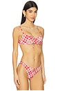 view 2 of 4 x Bella Hadid Cola Bikini Top in Lover's Lane