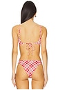 view 3 of 4 x Bella Hadid Cola Bikini Top in Lover's Lane
