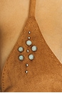 view 5 of 5 x Bella Hadid Paradise Suede Bikini Top in Sun Kissed Suede