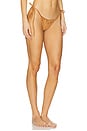 view 2 of 5 x Bella Hadid Mackenzie Suede Bikini Bottom in Sun Kissed Suede