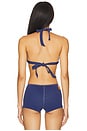 view 3 of 5 x Bella Hadid Frank Bikini Top in Summer Denim