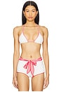 view 1 of 5 x Bella Hadid Paradise Terry Rib Bikini Top in Weekend At The Farm