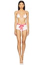 view 4 of 5 x Bella Hadid Genevieve Terry Rib Bikini Short in Weekend At The Farm