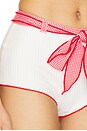 view 5 of 5 x Bella Hadid Genevieve Terry Rib Bikini Short in Weekend At The Farm