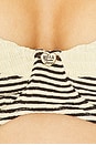 view 5 of 5 x Bella Hadid Jolene Striped Rib Bikini Top in Lasso