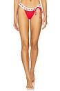 view 1 of 5 Lacey Bikini Bottom in Spice Dot Print