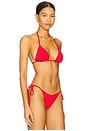 view 2 of 4 Nick Ribbed Bikini Top in Cherry