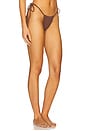 view 2 of 4 Tia Ribbed Bikini Bottom in Brown Sugar
