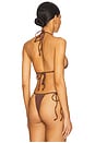 view 3 of 4 Nick Ribbed Bikini Top in Brown Sugar