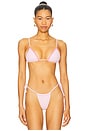 view 1 of 4 Lumia Ribbed Bikini Top in Strawberries & Cream