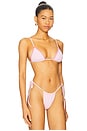 view 2 of 4 Lumia Ribbed Bikini Top in Strawberries & Cream