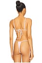 view 3 of 4 Lumia Ribbed Bikini Top in Strawberries & Cream