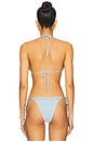 view 3 of 4 Nick Crochet Bikini Top in Blue Jay