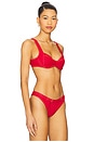view 2 of 4 Franklin Denim Bikini Top in Red Denim