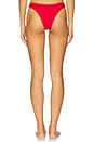 view 3 of 4 Ranger Denim Bikini Bottom in Red Denim