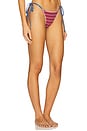 view 2 of 5 Mackenzie Bikini Bottom in Red Summer Stripe