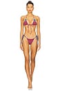 view 4 of 5 Mackenzie Bikini Bottom in Red Summer Stripe