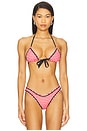 view 1 of 5 Coastal Bikini Top in Cherry Picnic