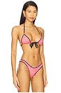 view 2 of 5 Coastal Bikini Top in Cherry Picnic