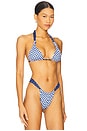 view 2 of 4 Kealy Bikini Top in Starry Gingham Print