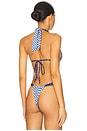 view 3 of 4 Kealy Bikini Top in Starry Gingham Print