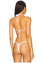 view 3 of 4 Kealy Satin Bikini Top in Fresh Rose