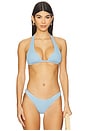 view 1 of 5 HAUT DE MAILLOT DE BAIN TRIANGLE FRANK in Lullaby Sky