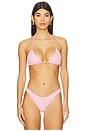 view 1 of 5 HAUT DE MAILLOT DE BAIN TRIANGLE NICK in Blush