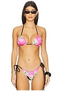 view 2 of 5 Coastal Triangle Bikini Top in Midnight Blossom