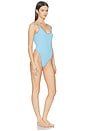 view 2 of 4 MAILLOT UNE PIÈCE CÔTELÉ VERONA in Capri Sky