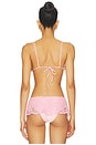view 3 of 5 Elena Crochet Bikini Top in Blush