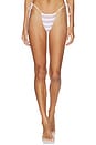 view 1 of 5 PARTE DE ABAJO BIKINI REVERSIBLE ATADO A UN LADO TIA in Pink Stripe