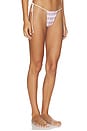 view 3 of 5 PARTE DE ABAJO BIKINI REVERSIBLE ATADO A UN LADO TIA in Pink Stripe